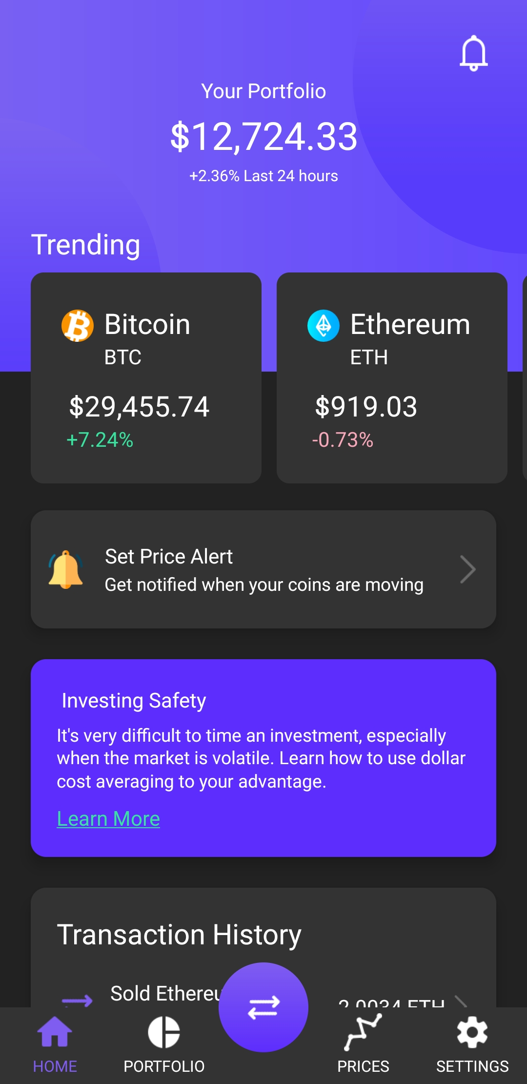 Cryptocoin Mobile App