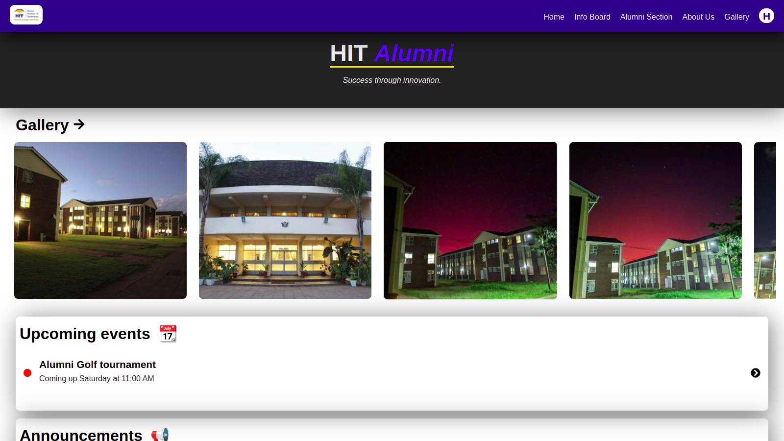 HIT Alumni Website